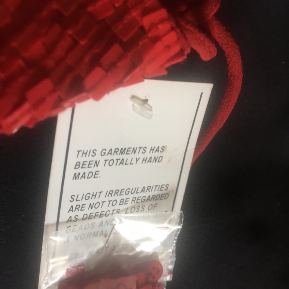 Smokin hot Red Sequin Backless Top - Picture 5 of 6